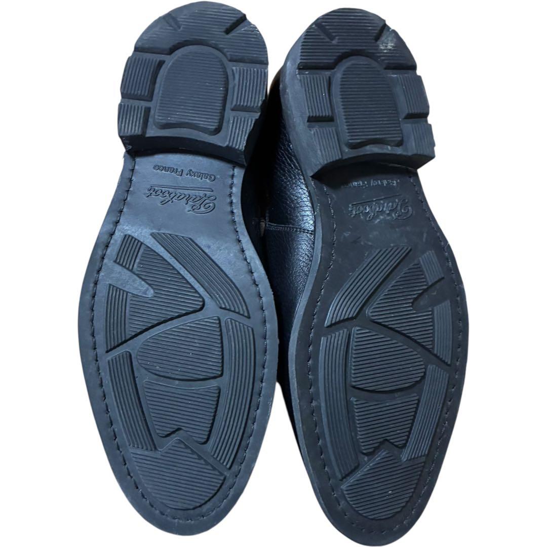 Paraboot CHAMFORT ブラックレザー サイドゴアブーツ