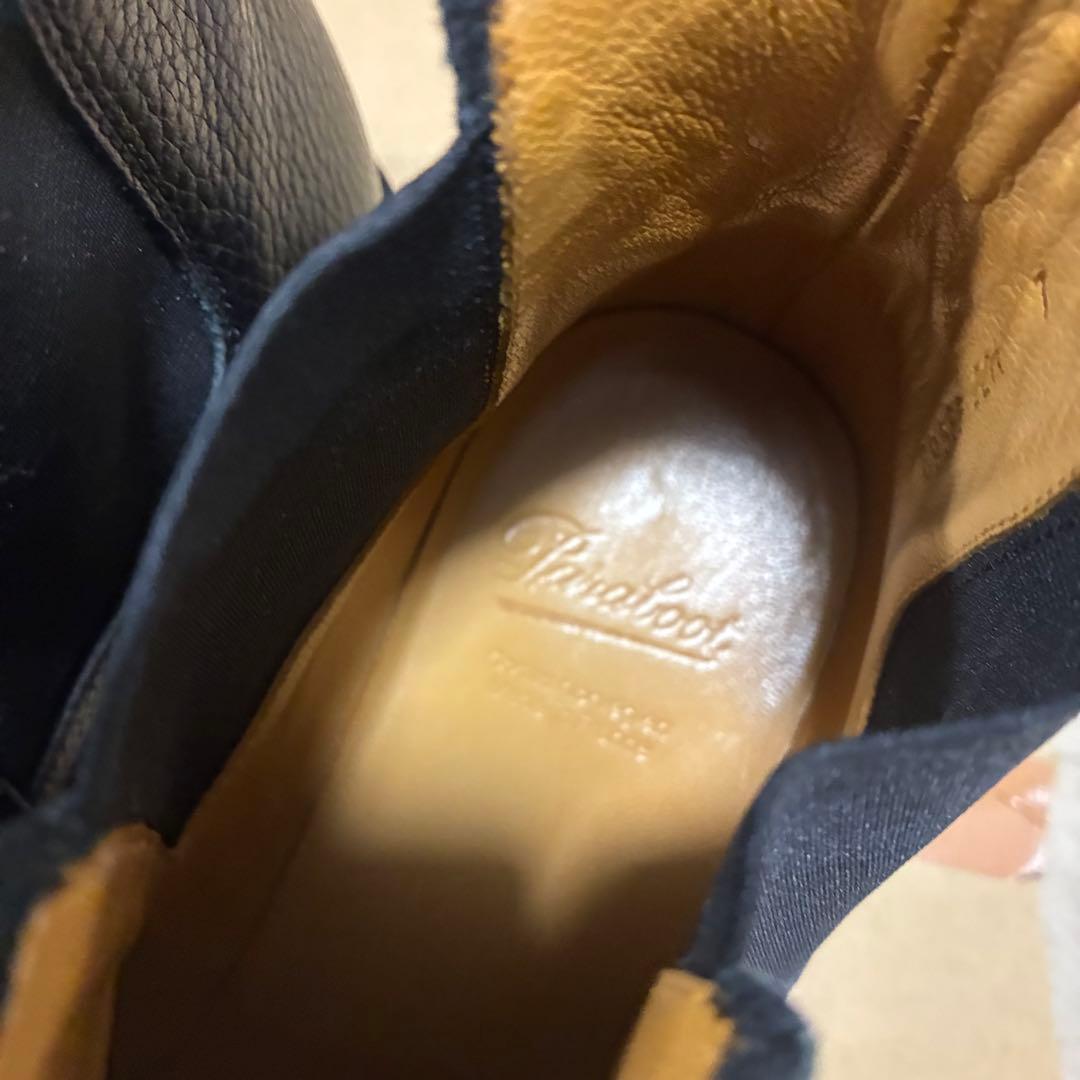 Paraboot CHAMFORT ブラックレザー サイドゴアブーツ