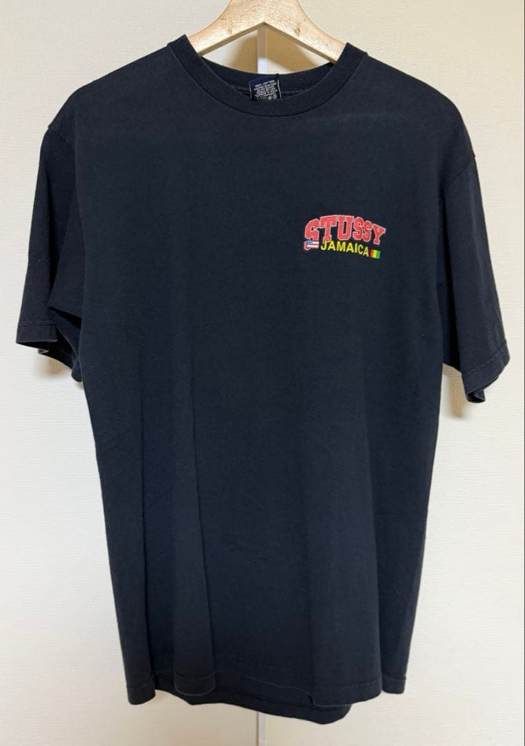 M*i様 00s old stussy 紺タグ ラスタ グラフィック Tシャツ