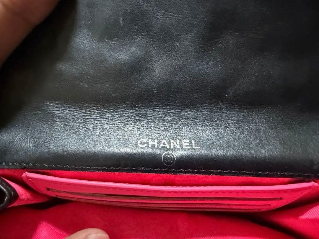 CHANELカンボンライン財布ブラック✖︎ピンク(急ぎ‼️)