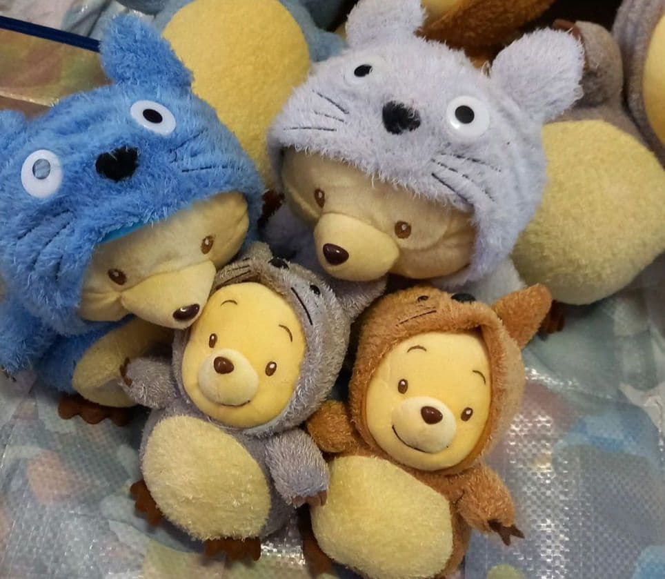 激レア★Disneyコラボ★ BABYプーさん✖️ジブリ★トトロ★電動セット♪