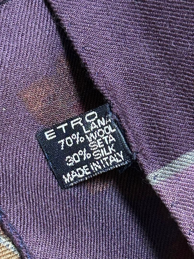ETRO ペイズリー柄 大判ストール