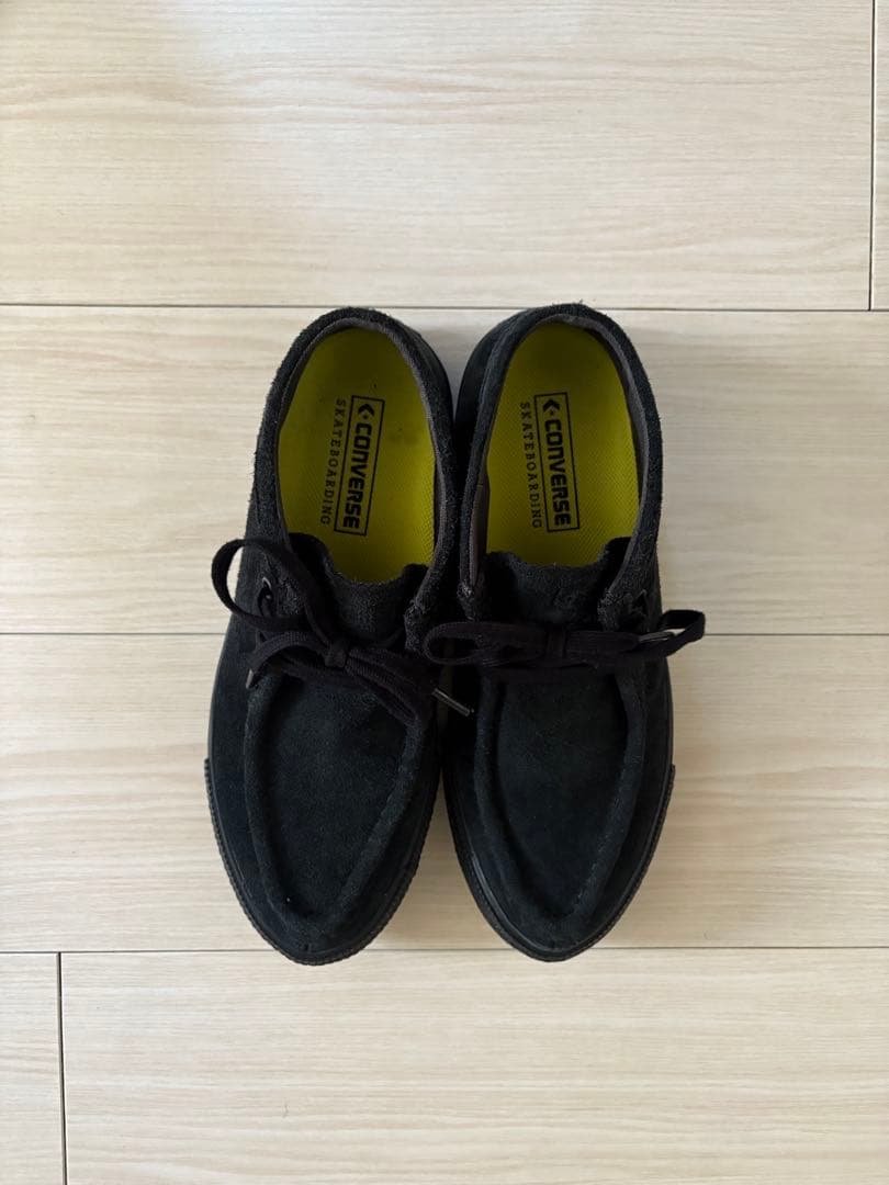 CONVERSE コンバース モカシン デッキシューズ スウェード 黒