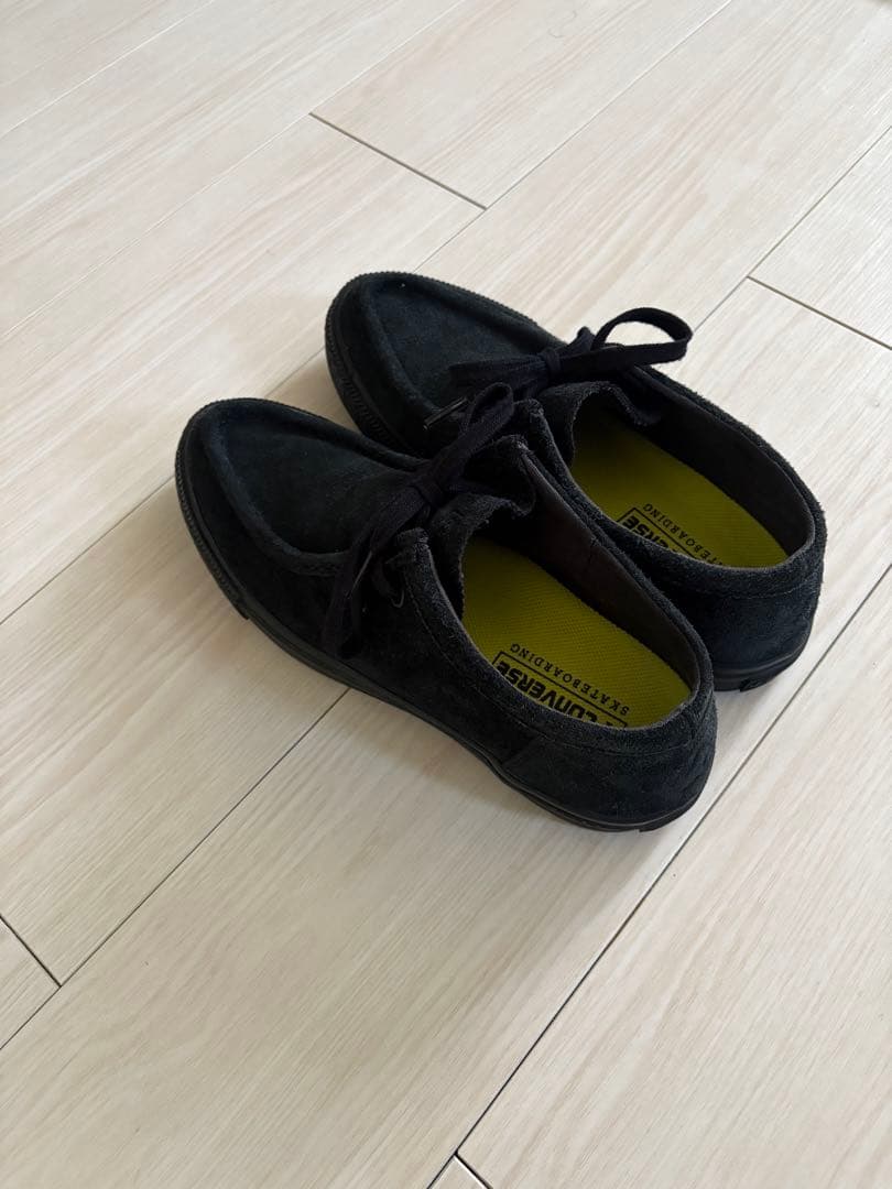CONVERSE コンバース モカシン デッキシューズ スウェード 黒