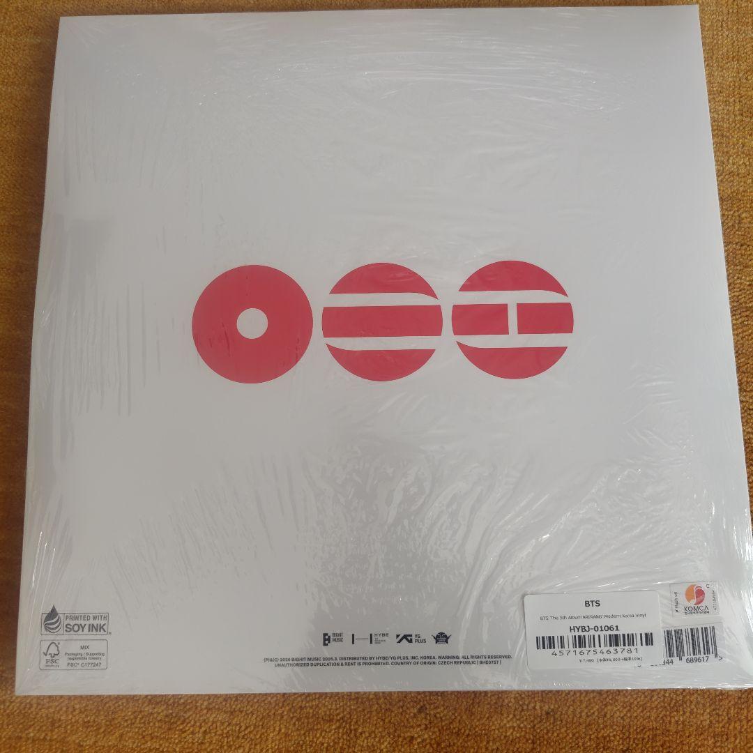 BTS ARIRANG(Modern Korea Vinyl) LP盤