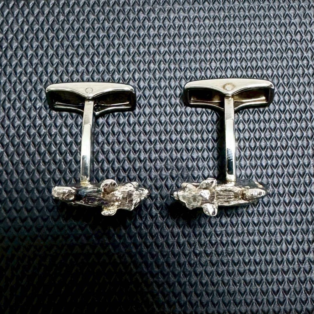 箱付 美品✨ Dunhill ダンヒル ねずみ カフスボタン メンズ