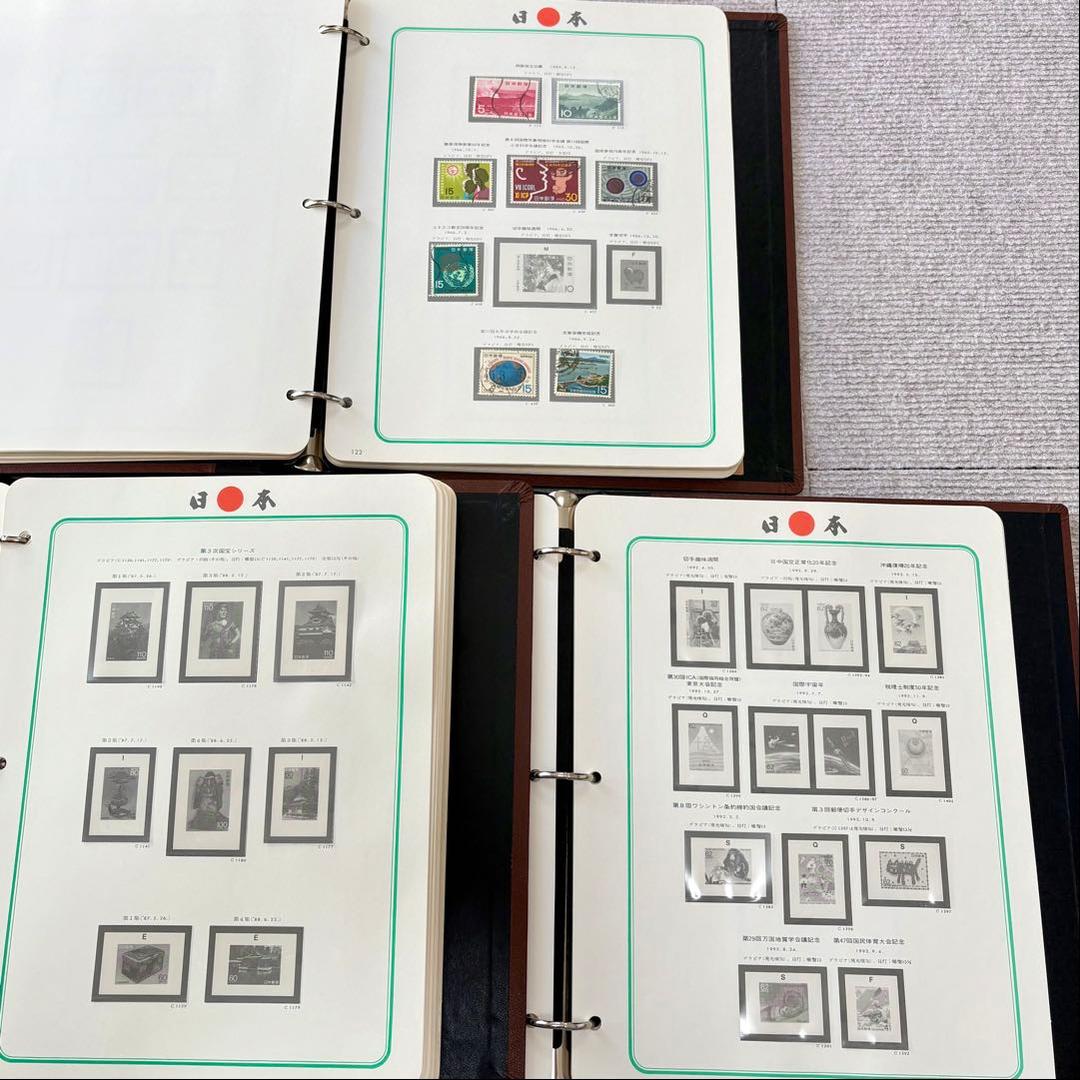 ボストーク　日本切手アルバム3冊　（3巻、5巻、6巻）マウント付き