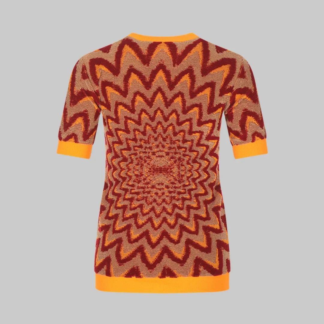 MARNI（マルニ)渦巻き模様 半袖ニットTシャツ