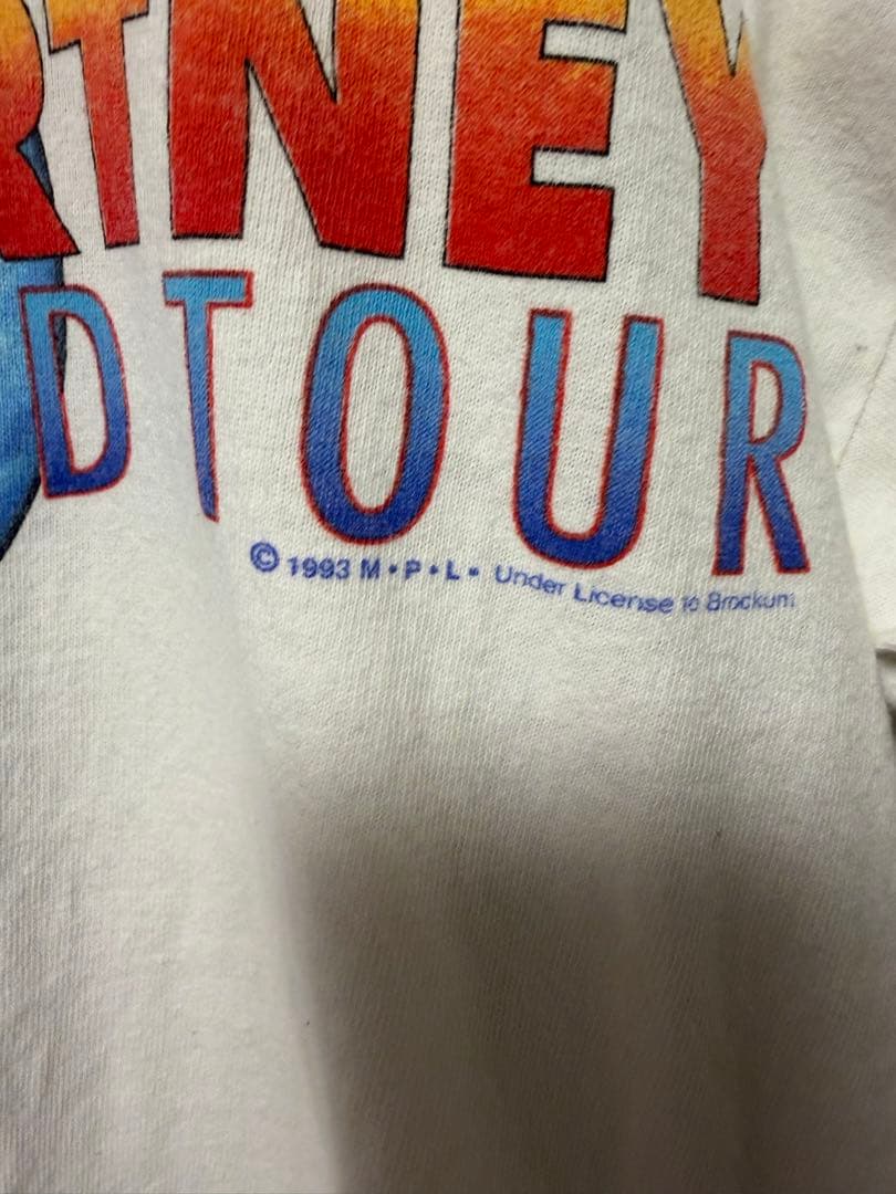 90s ポールマッカートニー THE NEW WORLD TOUR Tシャツ