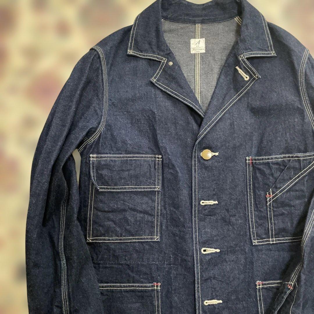 ANATOMICA インディゴデニム カバーオール 38