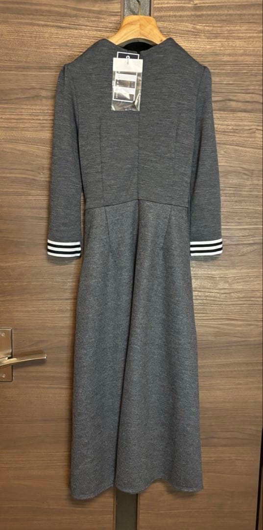 BORDERS at BALCONY コールグレー ワンピース 36