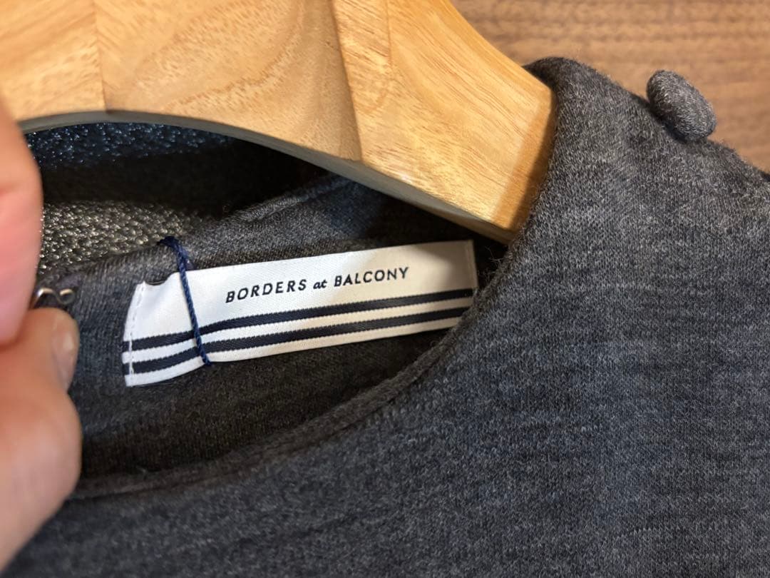 BORDERS at BALCONY コールグレー ワンピース 36