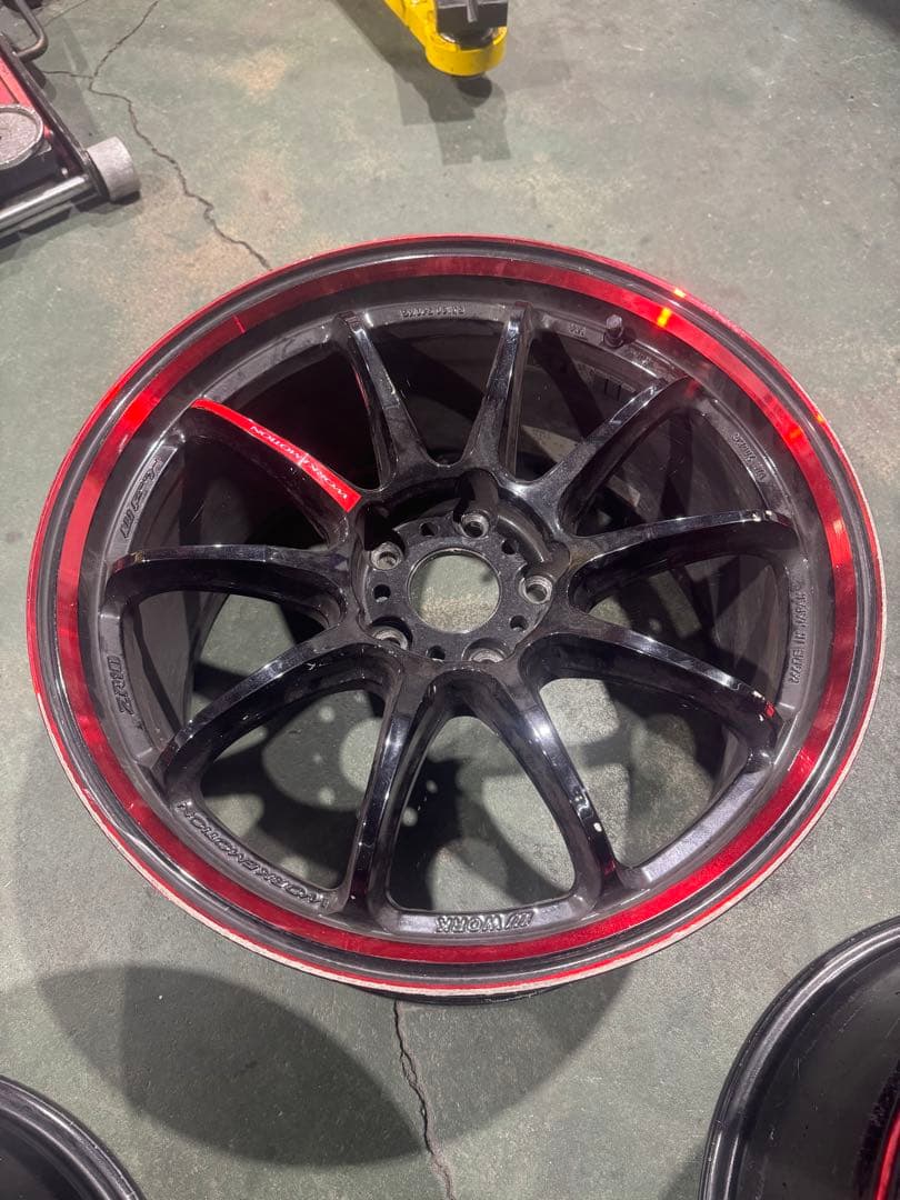 WorkEmotion ZR10紅 18×9.5J＋38 pcd114.3 2本