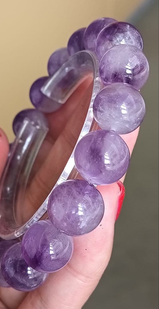 レアストーン!!アメジストスーパーセブン約13ミリ内径約16.5cm 花火スパセ