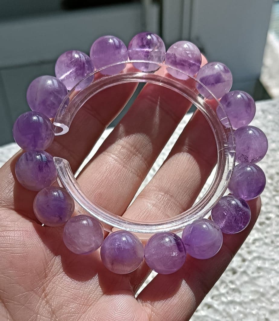 レアストーン!!アメジストスーパーセブン約13ミリ内径約16.5cm 花火スパセ