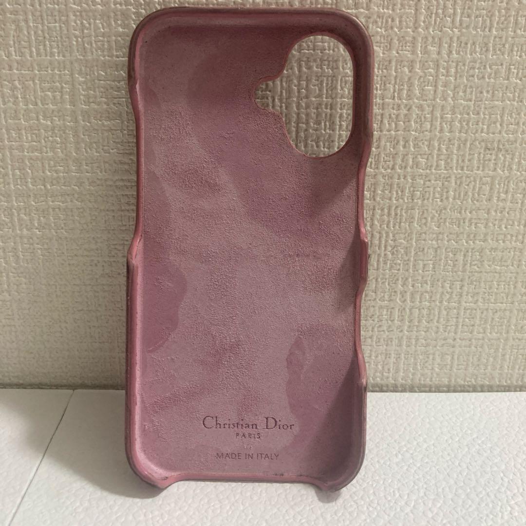 【新機種！良品】Dior　LADY DIOR　iPhone16ケース　羊革