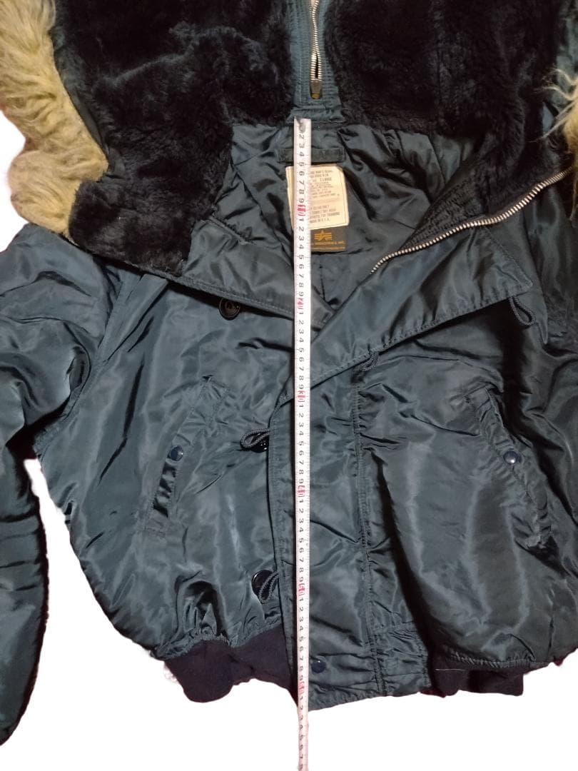 最終値下げ【alpha industries】USA製/N-2B/XL/ネイビー