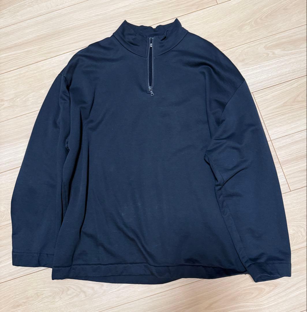 美品●AURALEEオーラリー●ハーフジップ●ブラック●サイズ5●