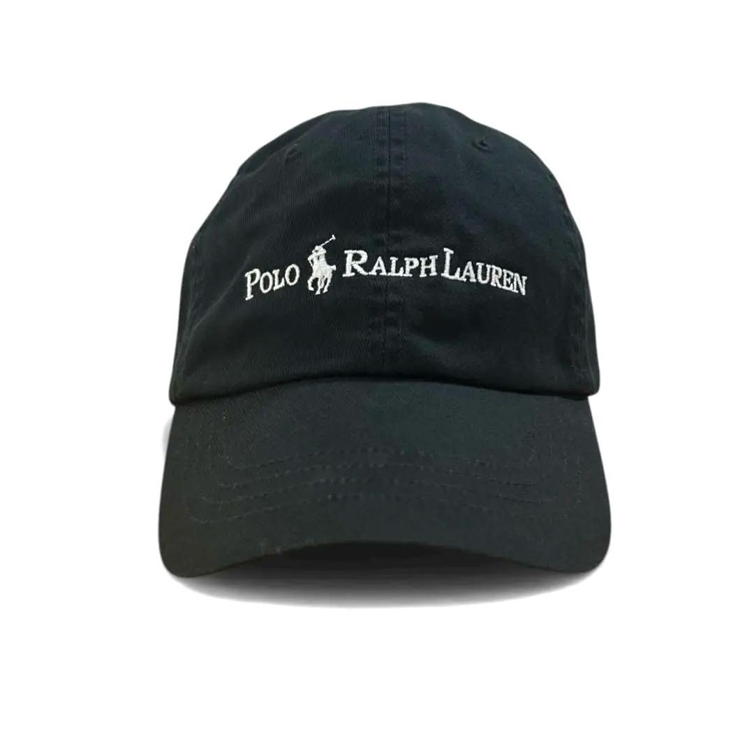 極美品❗️現行QRタグ❗️ POLO コットン ツイル ボール キャップ BLACK