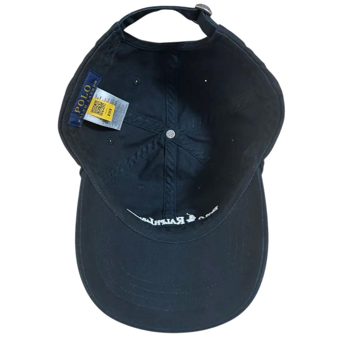 極美品❗️現行QRタグ❗️ POLO コットン ツイル ボール キャップ BLACK