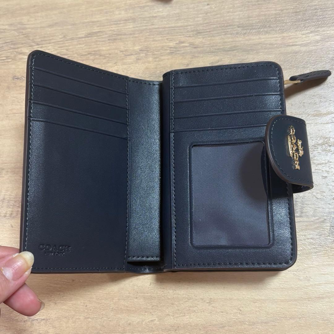 coach チェリー柄 二つ折り財布 さくらんぼ柄