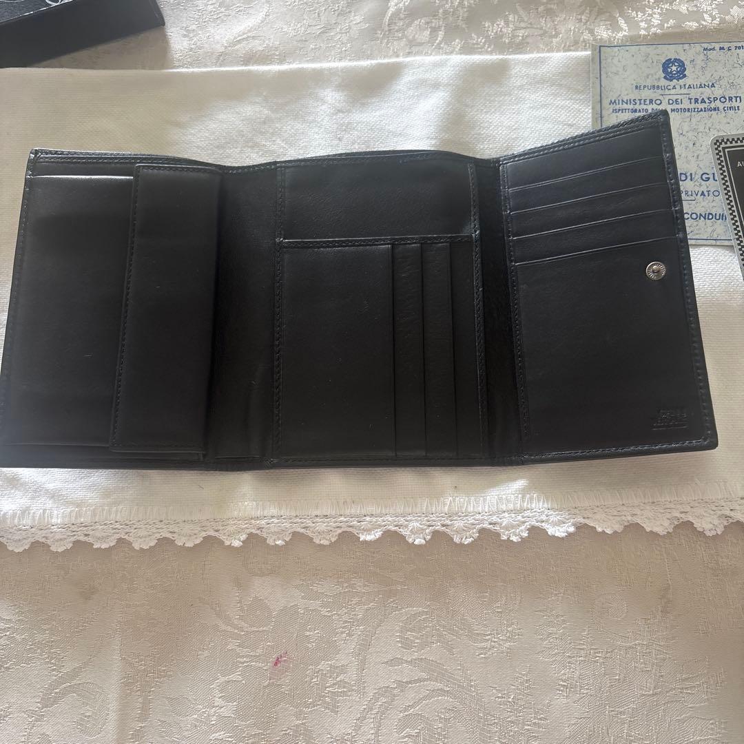 GIANNI VERSACE ヒョウ柄三つ折り財布