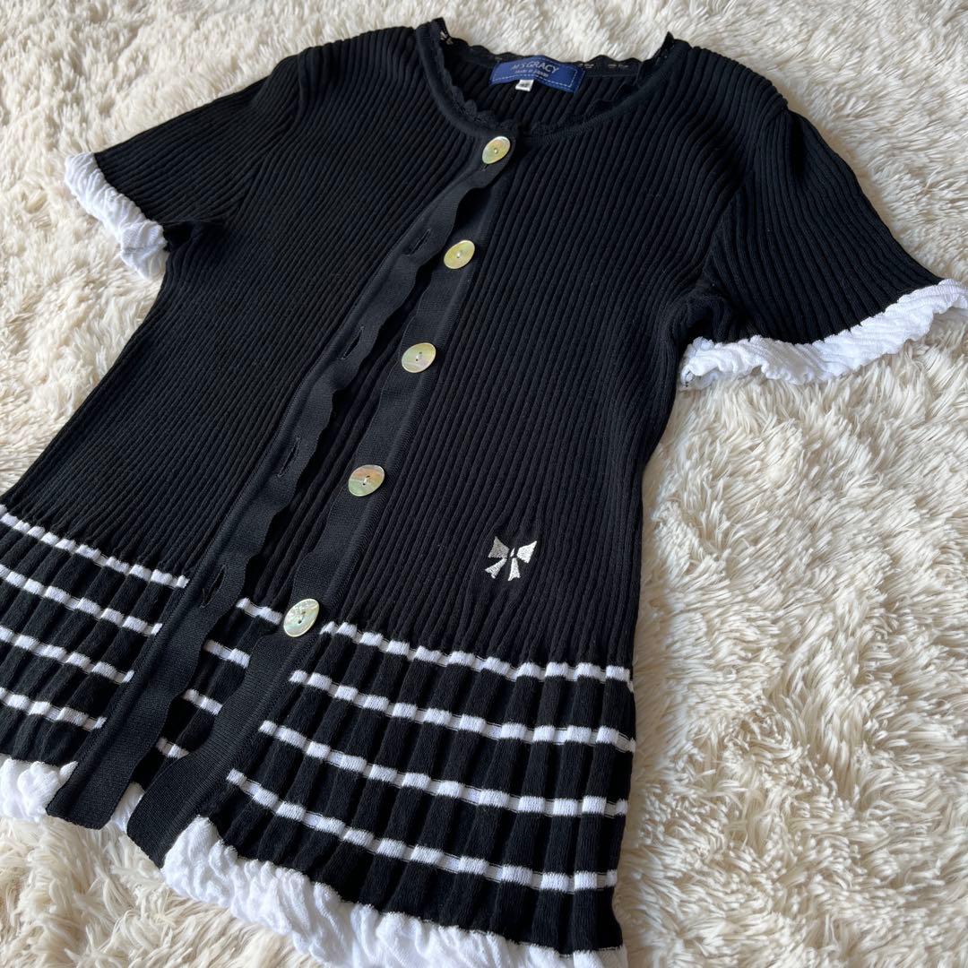 mamimami M'S GRACY 半袖ニットカーディガン
