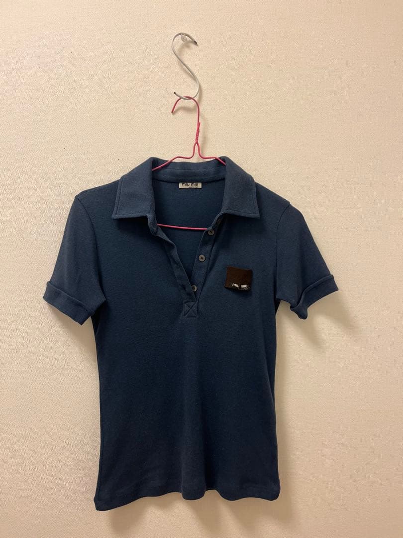 トップス miumiu polo shirt