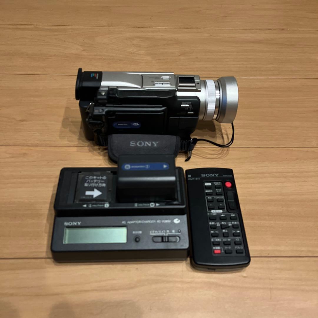 SonyDCR-TRV20ビデオカメラ本体 アクセサリー 大容量バッテリケース付