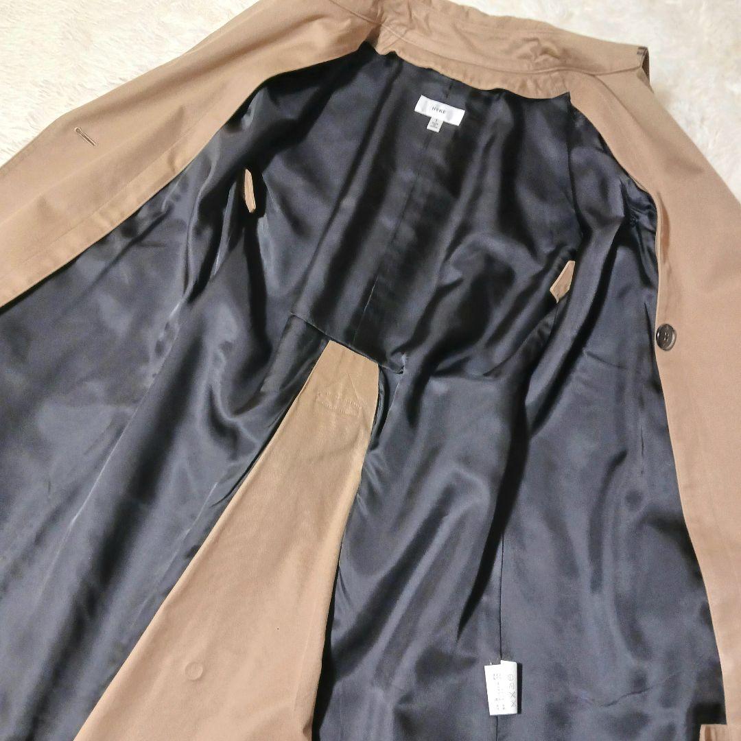 極美品★HYKE トレンチコート ライナー付 タイトフィット ベルト ベージュ