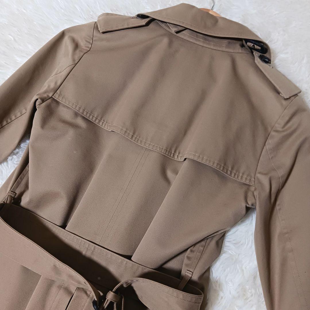 極美品★HYKE トレンチコート ライナー付 タイトフィット ベルト ベージュ