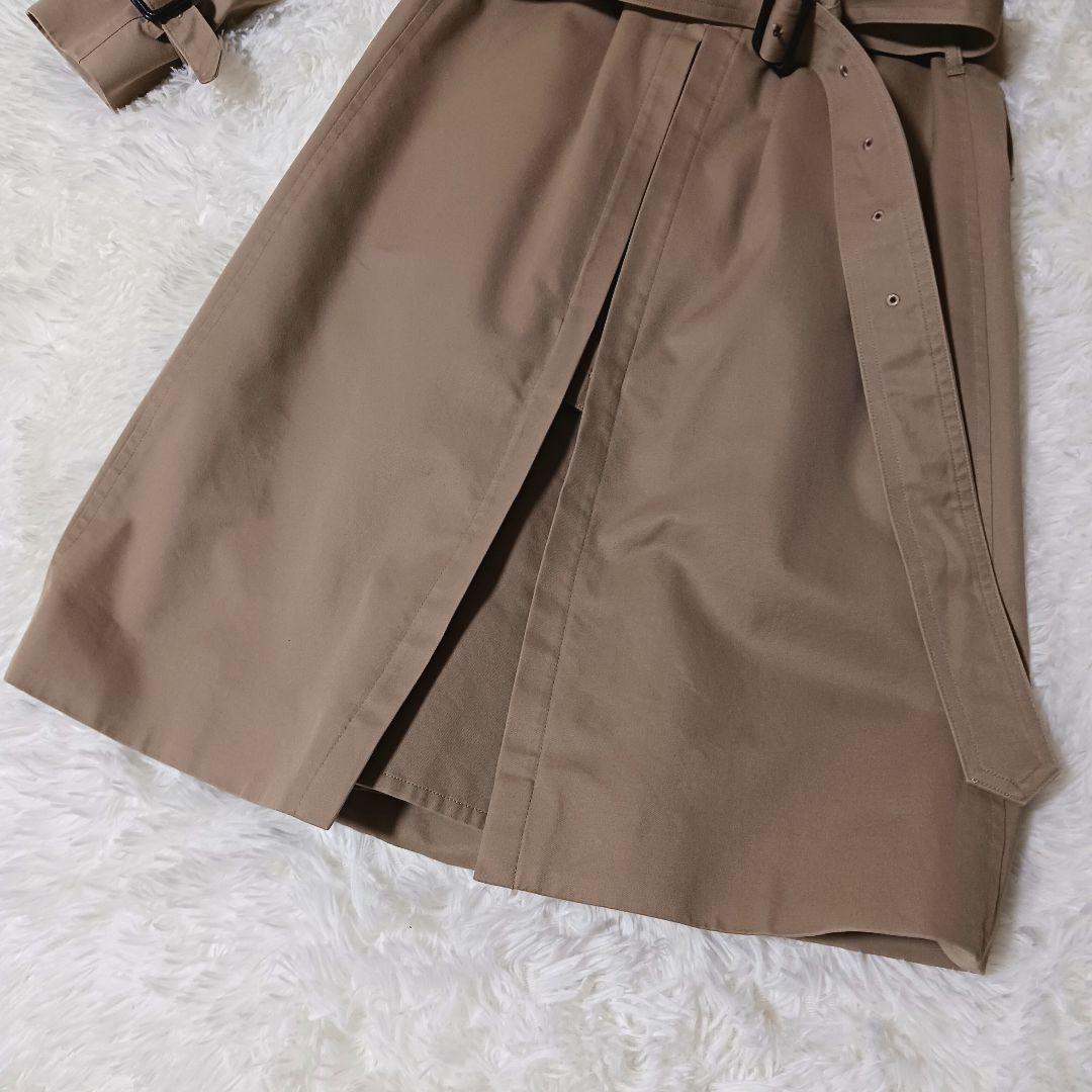 極美品★HYKE トレンチコート ライナー付 タイトフィット ベルト ベージュ