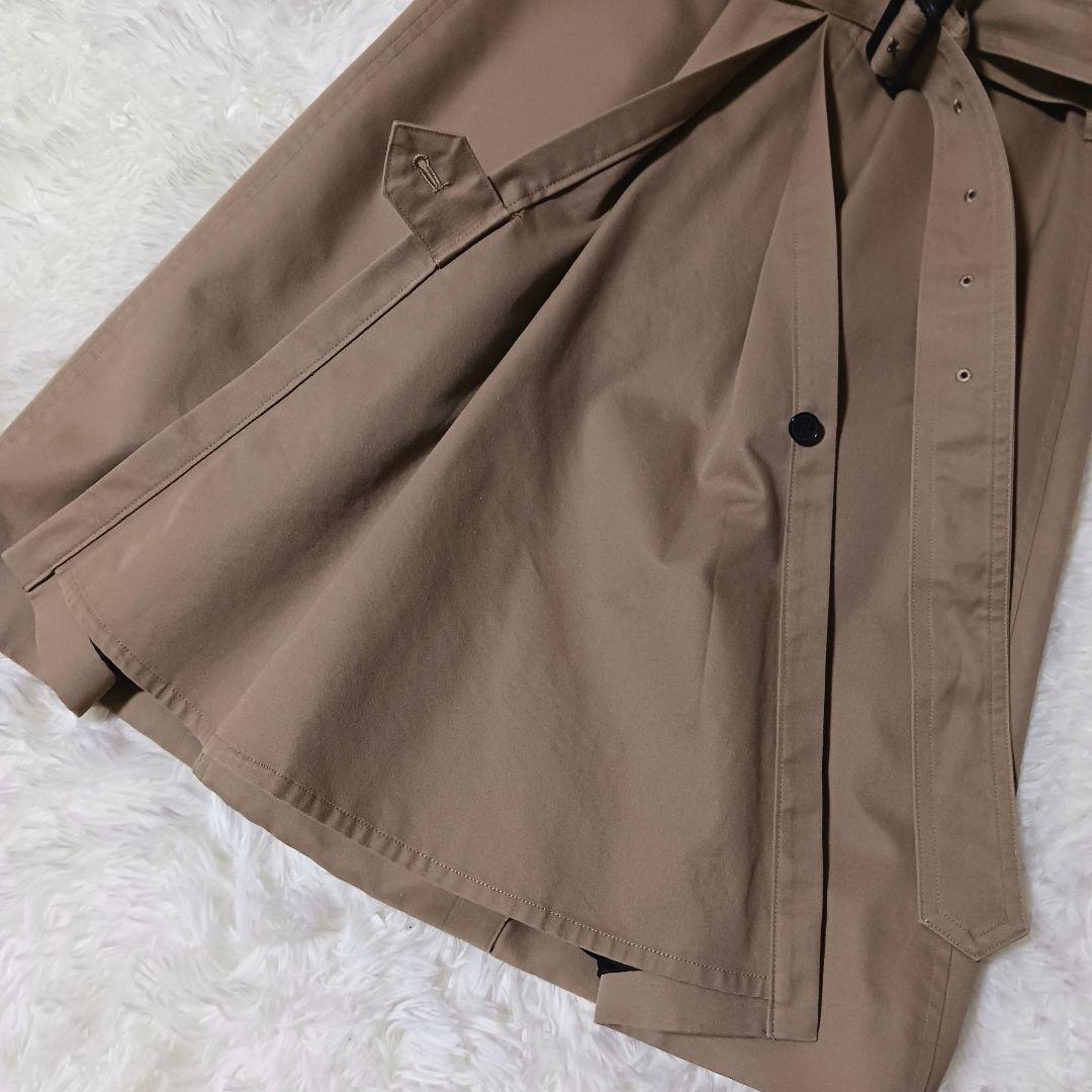 極美品★HYKE トレンチコート ライナー付 タイトフィット ベルト ベージュ