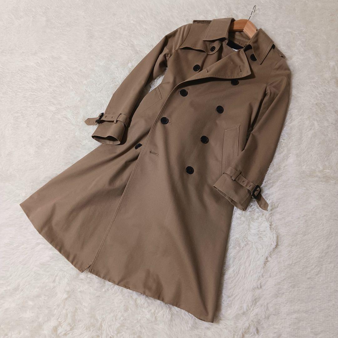 極美品★HYKE トレンチコート ライナー付 タイトフィット ベルト ベージュ
