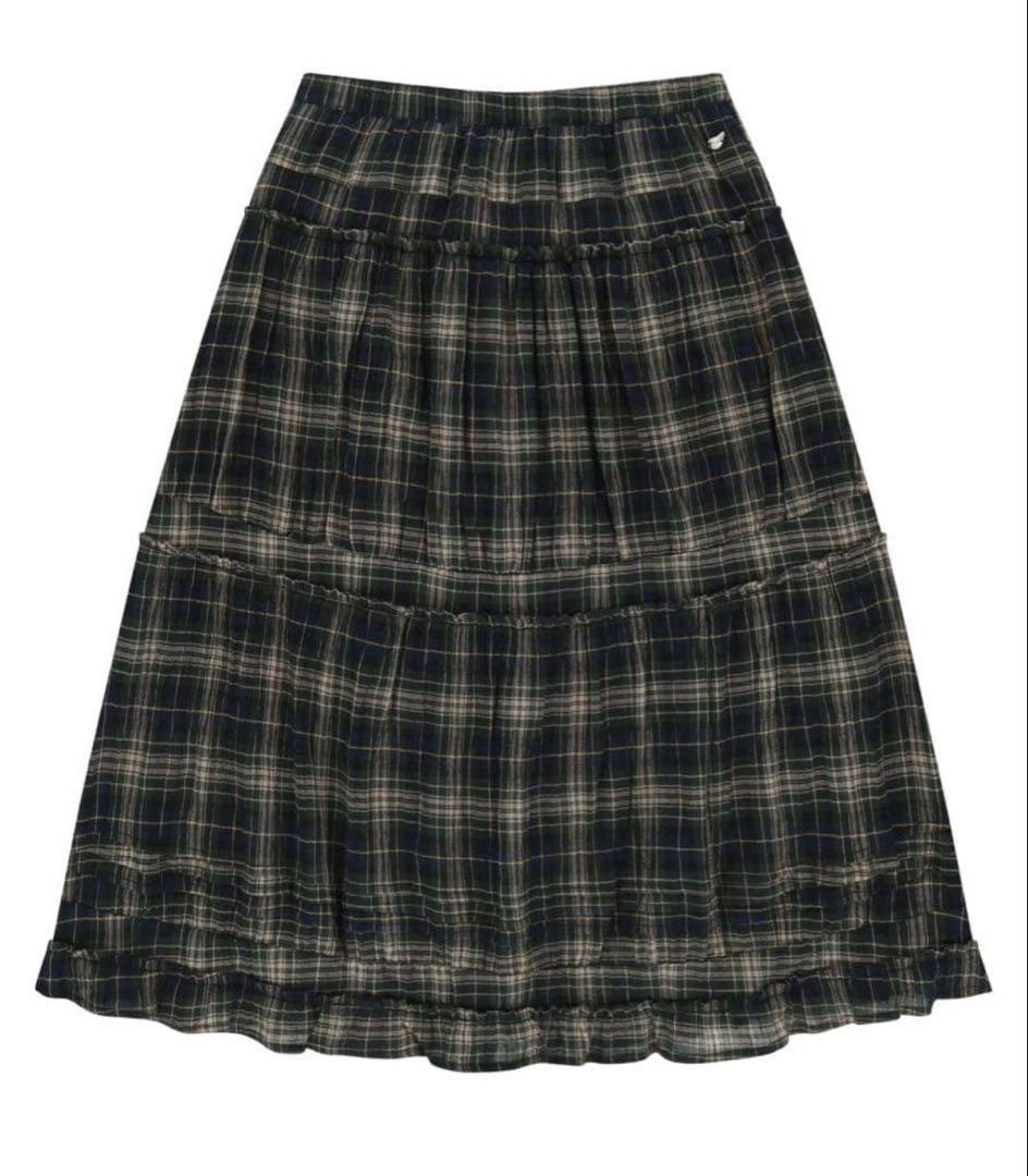 COYSEIO SHIRRING MIDI SKIRT スカート