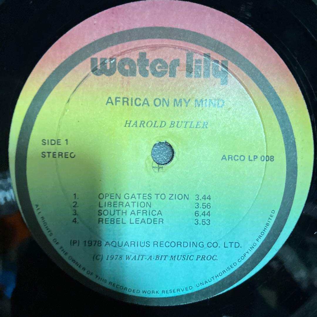 Reggae 12インチ　インストアルバム　Harold Butler “Af