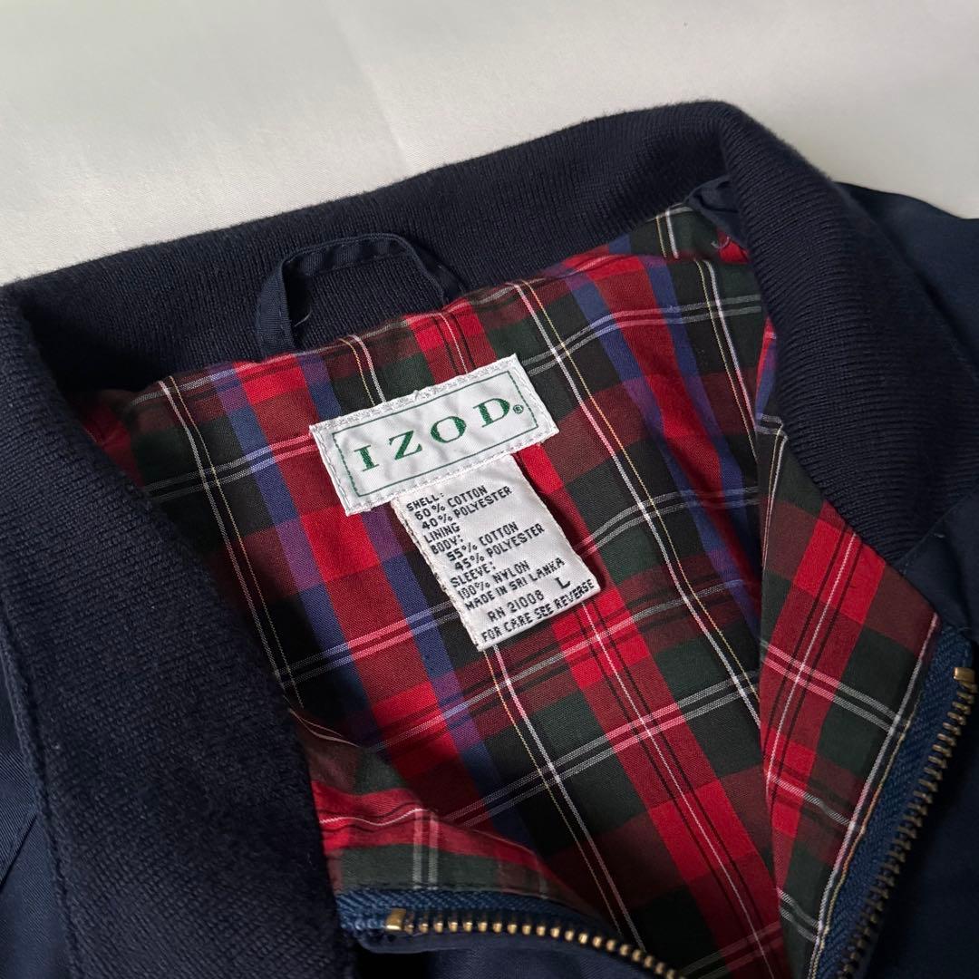 90s vintage IZOD ダークネイビー G9 ハリントンジャケット