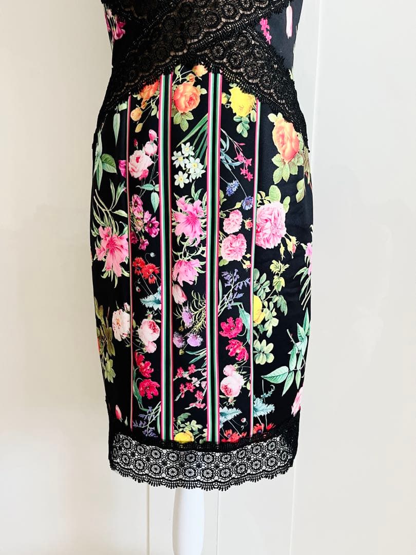 Tadashi Shoji フラワープリントドレス US 6