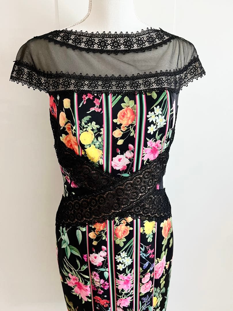 Tadashi Shoji フラワープリントドレス US 6