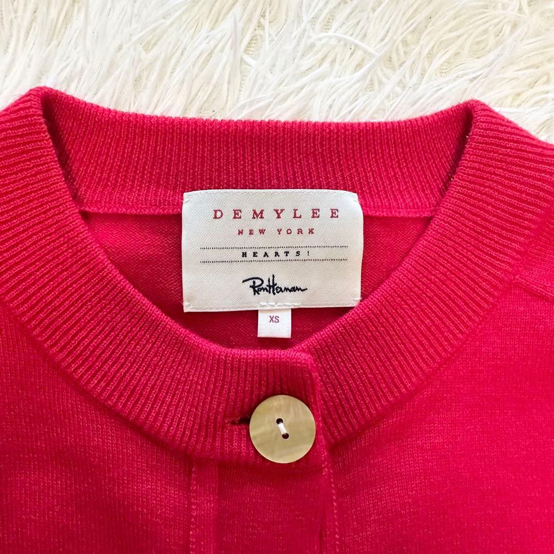 極美品✨DEMYLEE GWEN CREW NECK CARDIGAN レッド