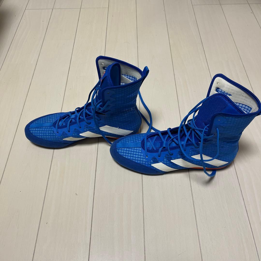 adidas ボクシングシューズ 青