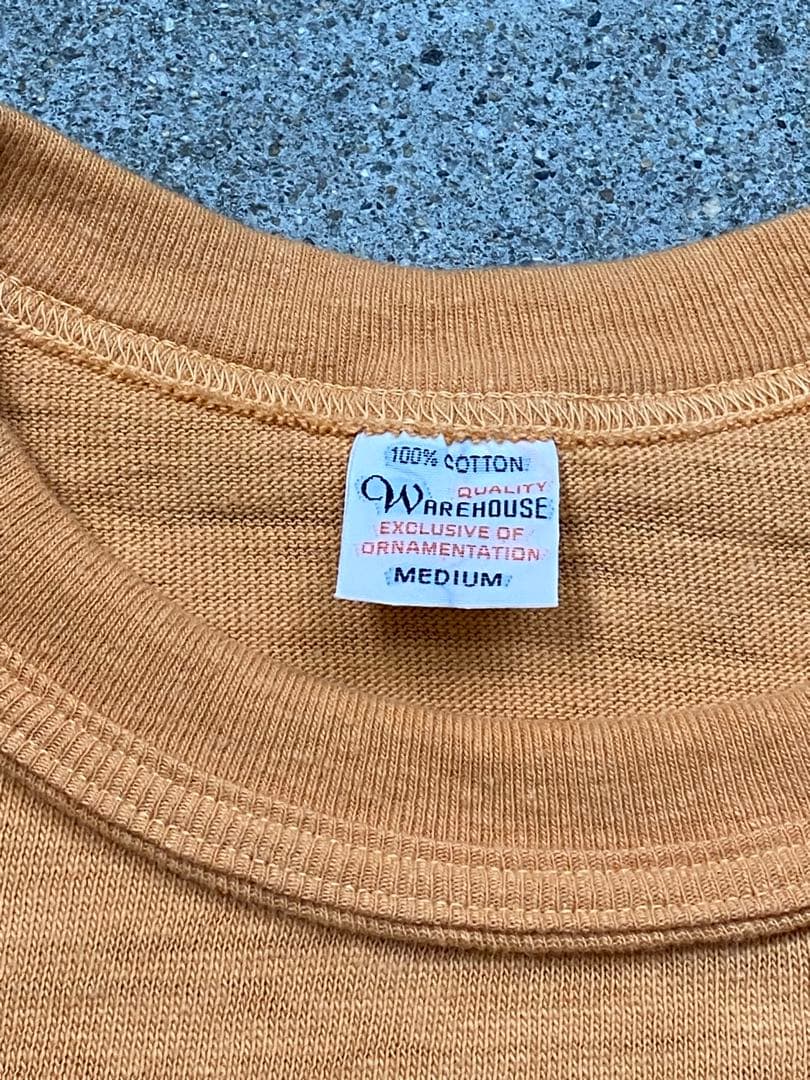 WAREHOUSE ウエアハウス\"SPEED PARTS\"Tシャツ　ORANGE