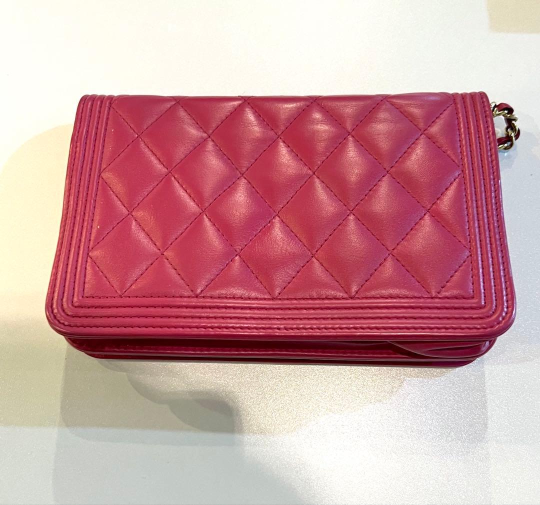 SSCHANEL チェーンウォレット　財布　ボーイシャネル