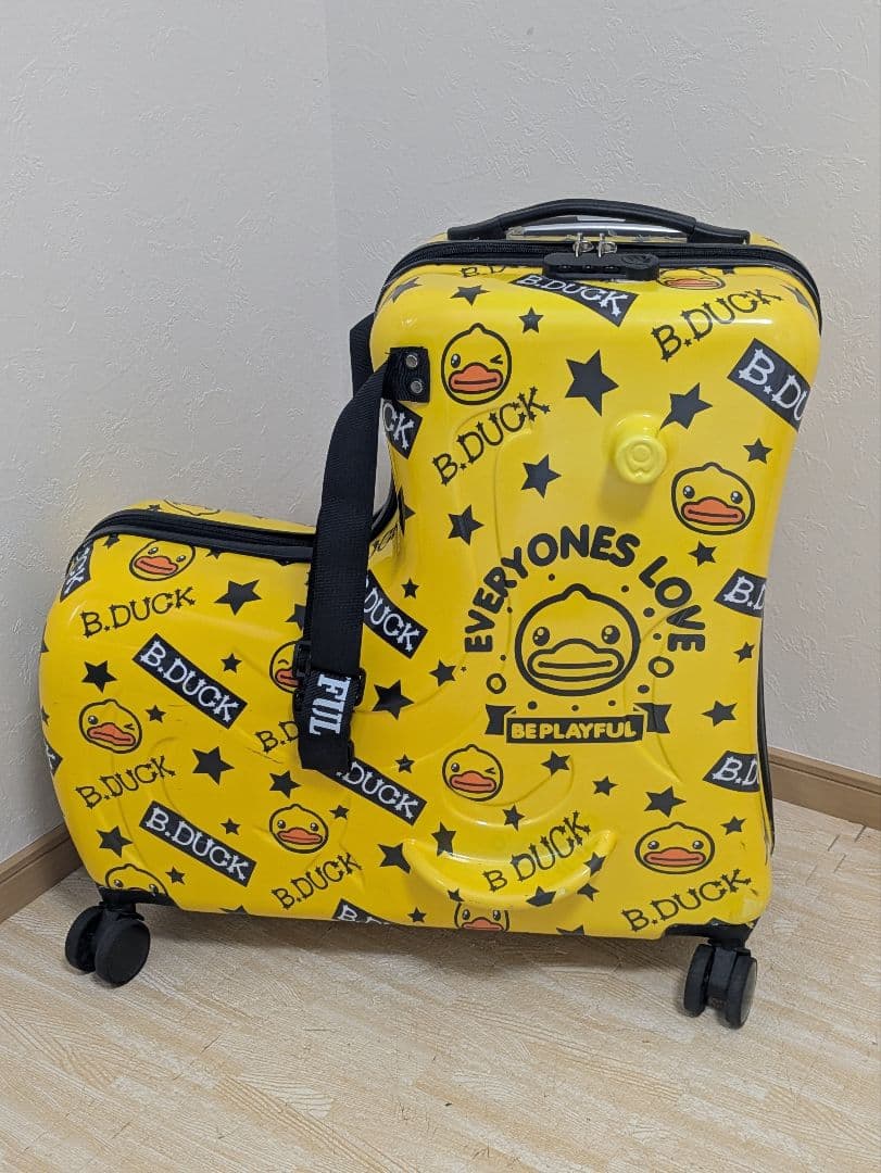 B.DUCK 座れる スーツケース キャリーケース 24インチ アヒル 大容量