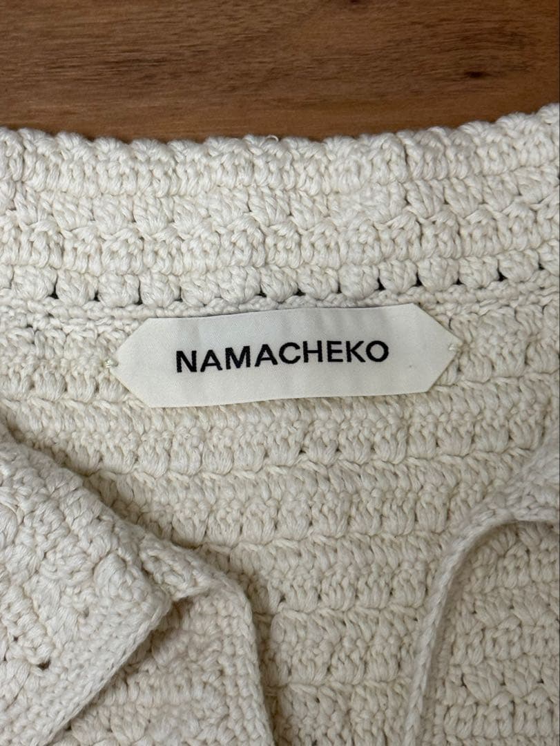 NAMACHEKO 美品 23SS BARAN POLO フリンジニット ベスト