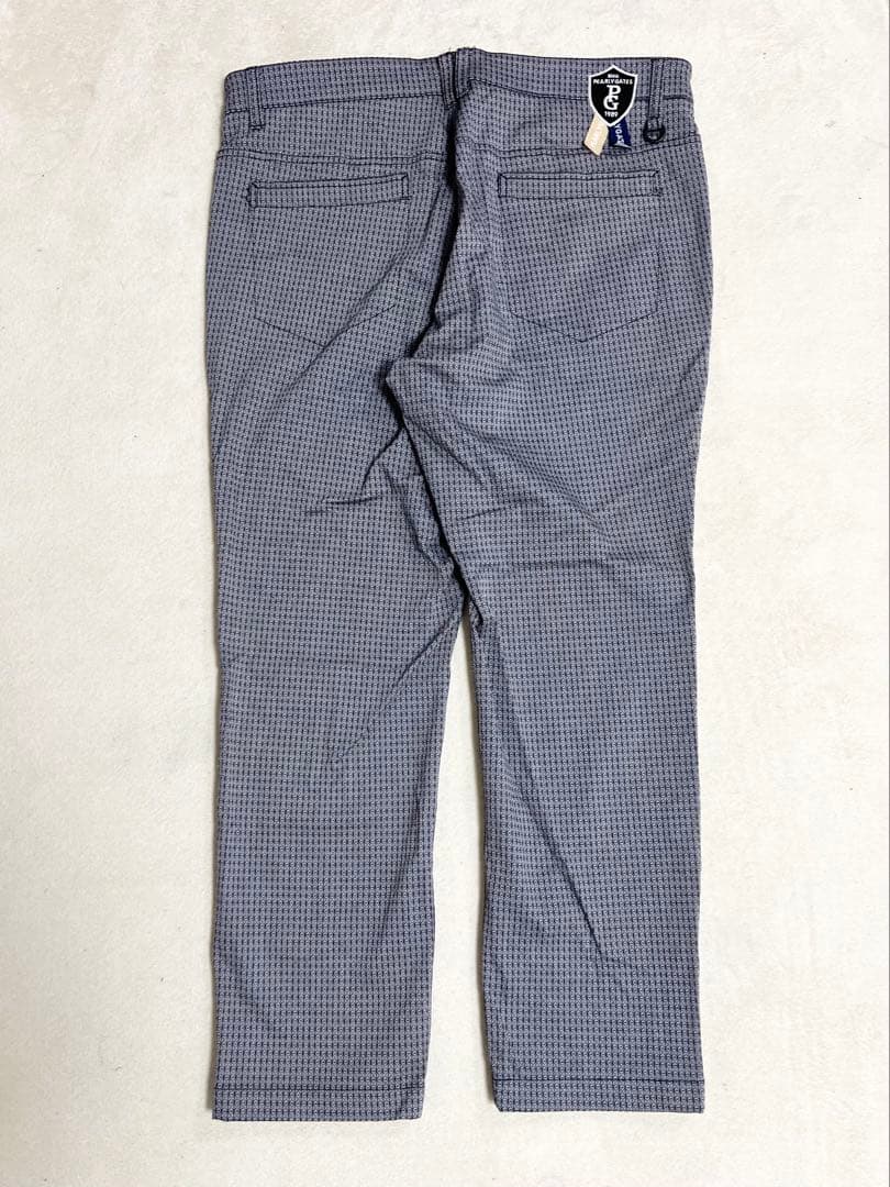 パーリーゲイツ　ゴルフパンツ　ロングパンツ C/Puドビー変形ダイヤ柄ストレッチ