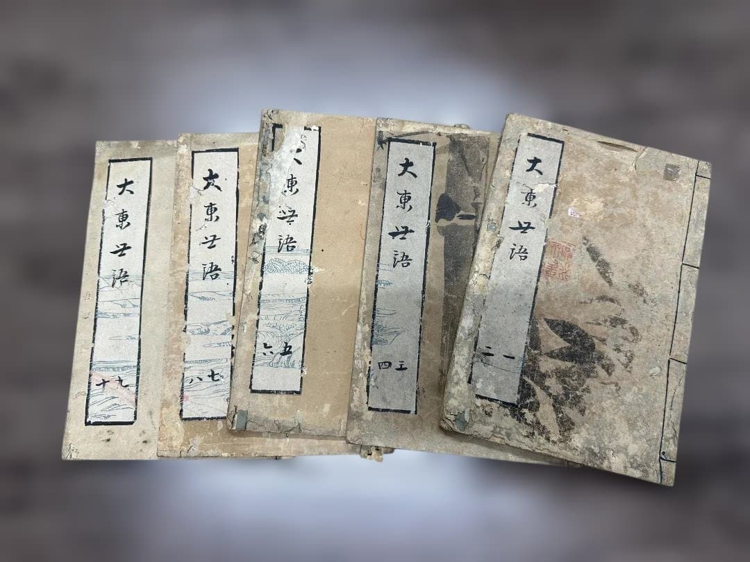 大東世語 5冊 写本 和本 唐本 古書 古文書