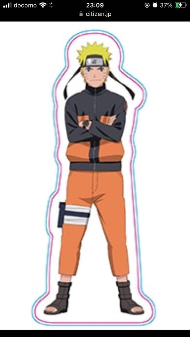 【新品】NARUTO×シチズン　限定アクスタ　限定巾着