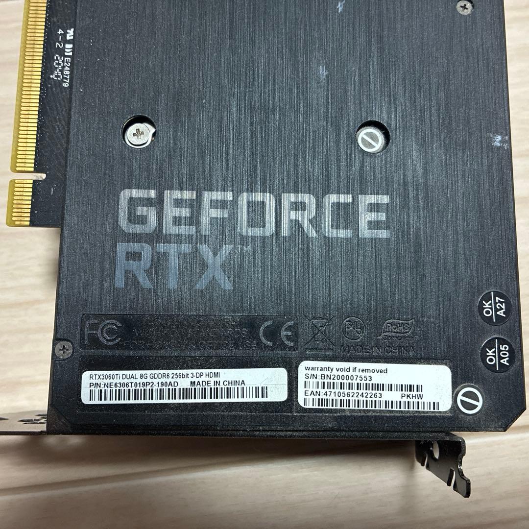 グラフィックボード・グラボ・ビデオカード GEFORCE RTX 3060Ti
