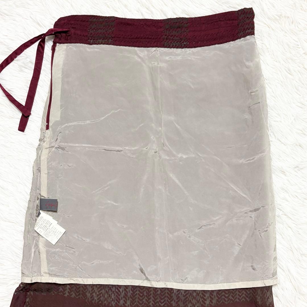 Yohji Yamamoto ヨウジヤマモト　スリット入りタイトロングスカート